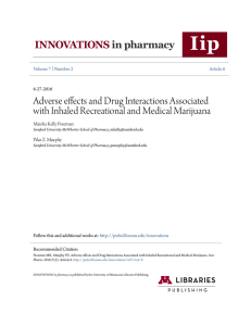 Adverse effects and Drug Interactions Associated with Inhaled