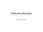 Endocrine disorders