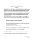 Letter of Medical Necessity ColoNext TM