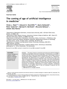 The coming of age of artificial intelligence in medicine