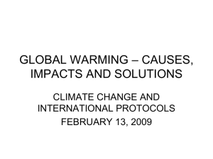 Climate Change and International Protocols