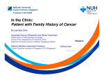 In the Clinic: Patient with Family History of Cancer