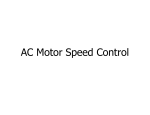 AC Motor Speed Control and Other Motors