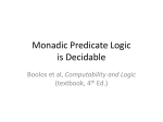 Monadic Predicate Logic is Decidable