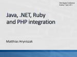 Java, .Net, Ruby and PHP integration