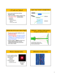 L 32 Light and Optics-4 Light “rays” travel in straight lines Wave or