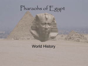 Pharaohs of Egypt