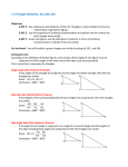 7.3 Triangle Similarity: AA, ASA, SSS