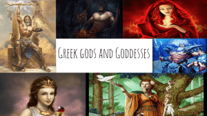 Greek gods and Goddesses