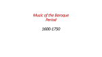 Music of the Baroque Period 1600-1750
