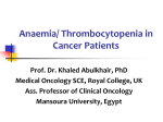 3- Anemia And Thrombocytopenia
