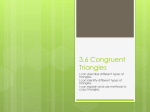 3.6 Congruent Triangles - Fort Thomas Independent Schools
