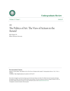 The Politics of Art: The View of Actium in the Aeneid
