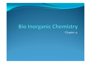 Bio Inorganic Chemistry