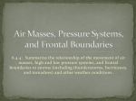 Air Masses, Pressure Systems, and Frontal Boundaries