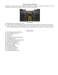 Ancient Sites Project In groups of 2, you will choose a topic and a