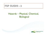 Hazards- Physical, Chemical, Biological