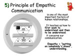 5) Principle of Empathic Communication
