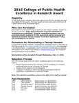 Research Award Nomination Form