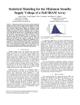 Statistical Modeling for the Minimum Standby Supply Voltage of a