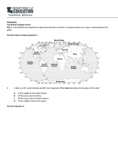 GRADE 6 SOCIAL STUDIES SAMPLE ITEMS