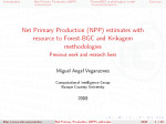 Net Primary Production (NPP) - University of the Basque Country
