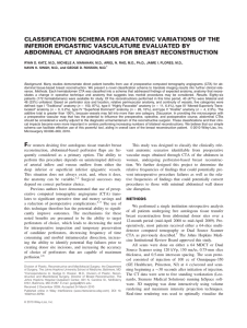 Classification schema for anatomic variations