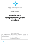 End of life care: management of respiratory secretions