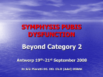 SYMPHYSIS PUBIS DYSFUNCTION