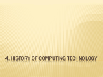 4. History of Computing Technology