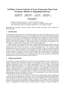 ExPlain: Causal Analysis of Gene Expression Data from Promoter