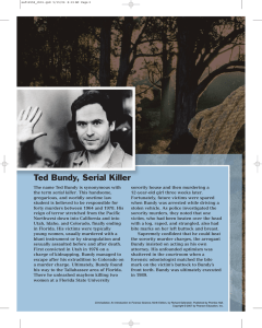 Ted Bundy, Serial Killer