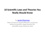 10 Scientific Laws and Theories You Really Should Know