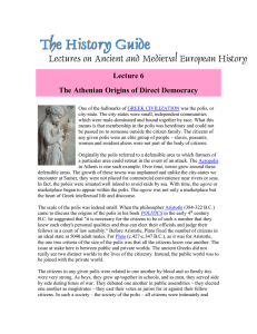 The Athenian Origins of Direct Democracy