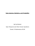 Data Analysis, Statistics, and Probability