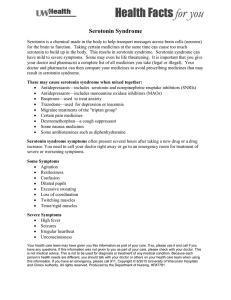 Serotonin Syndrome
