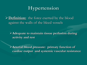 primary function of cardiac output and systemic vascular resistance