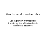 How to read a codon table - Waukee Community School District Blogs
