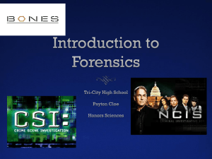 Introduction to Forensics - Tri-City