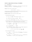 PART II. SEQUENCES OF REAL NUMBERS