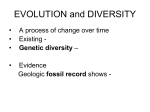 EVOLUTION and DIVERSITYstudent