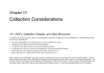 Collection Considerations - University of Arizona