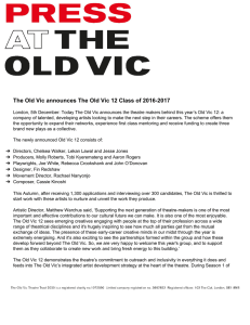 Old Vic press release - Andrew Lloyd Webber Foundation