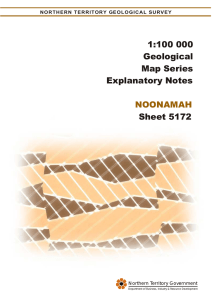 1:100 000 Geological Map Series Explanatory Notes Sheet 5172