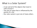 What is a Solar System?