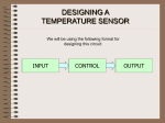 designing a temperature sensor