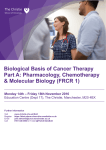 Biological Basis of Cancer Therapy Part A: Pharmacology