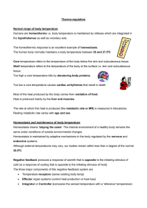 Thermo-regulation - Learning Central