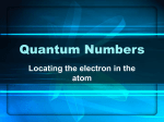 Quantum Numbers - Hawk Chemistry