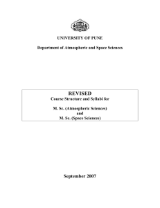 M. Sc. Atmospheric Space